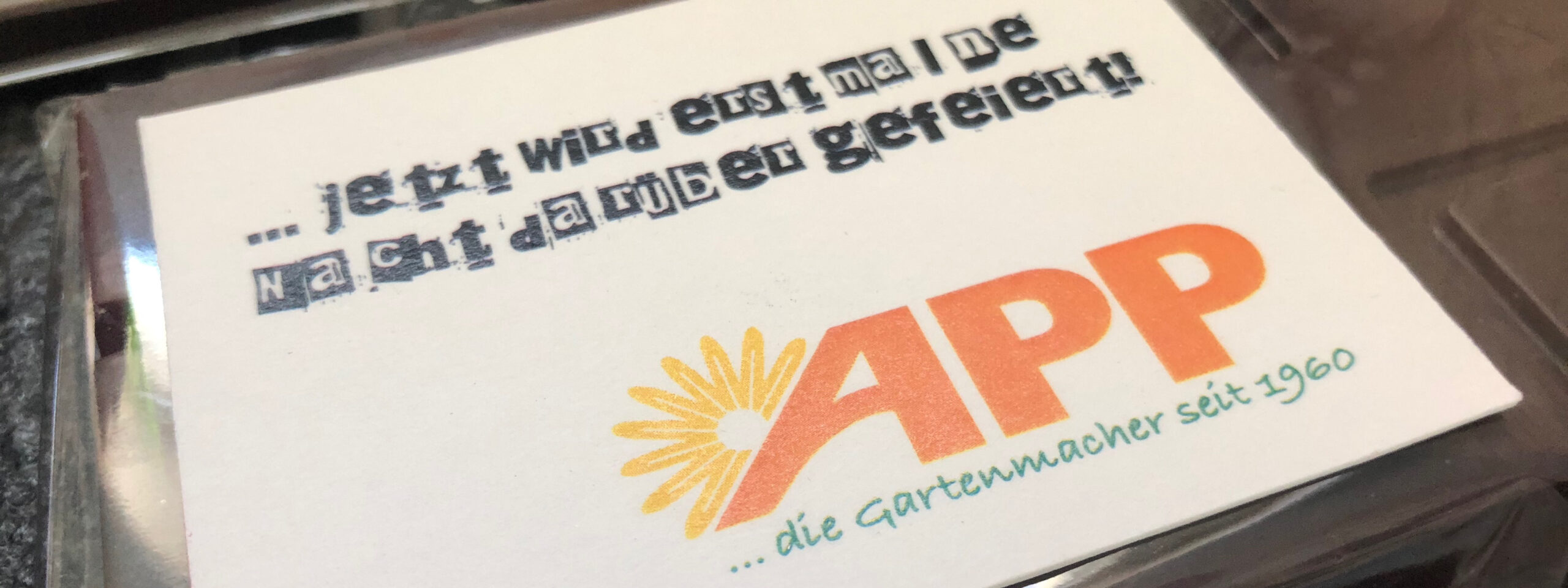 Featured image for “APP … die gartenmacher seit 1960 feiern jubiläum”