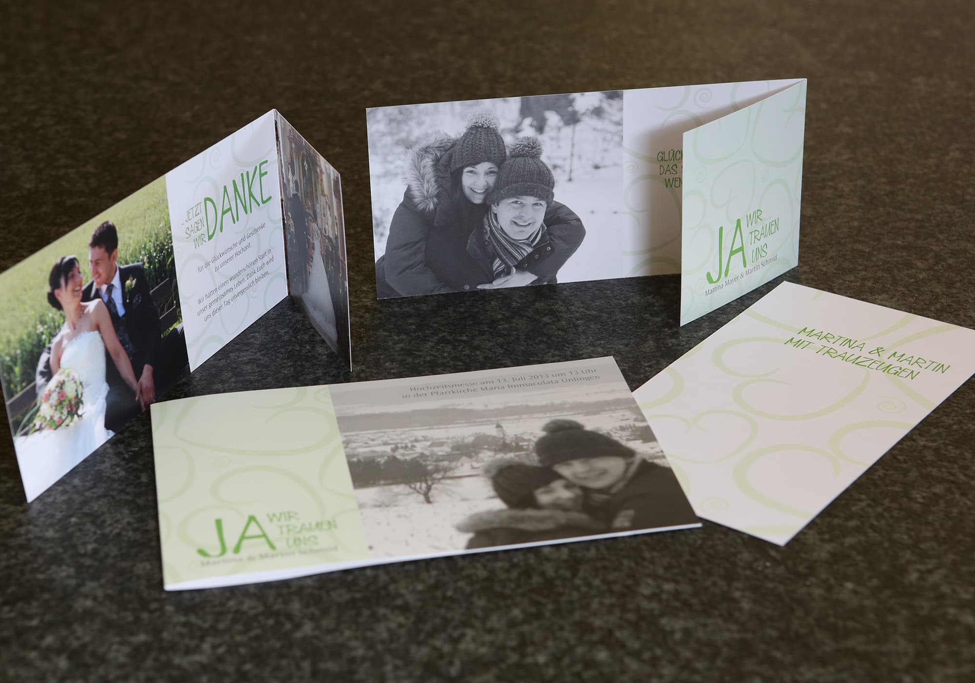 corporate design beispiele - hochzeit