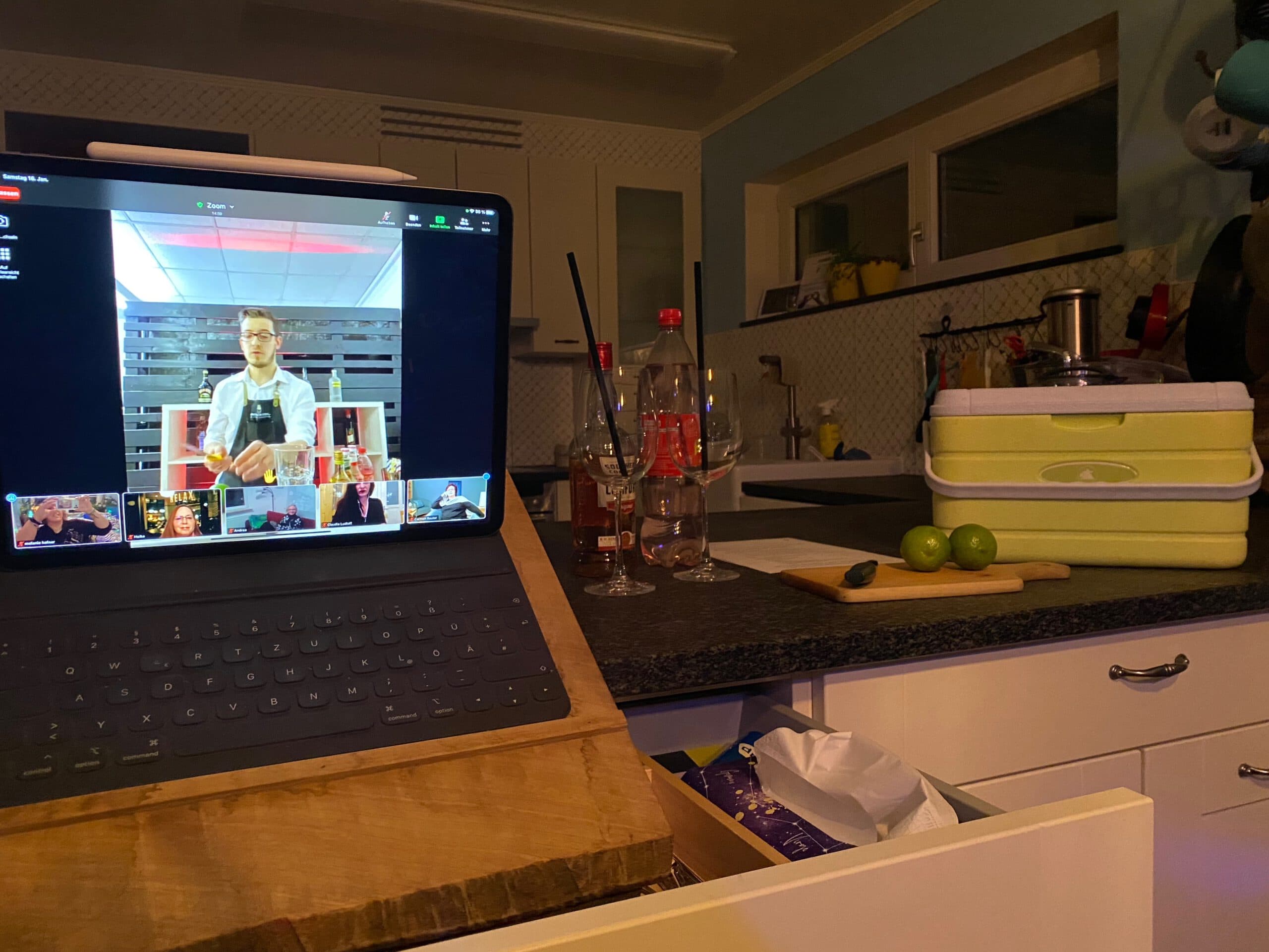 virtuelle cocktailbar