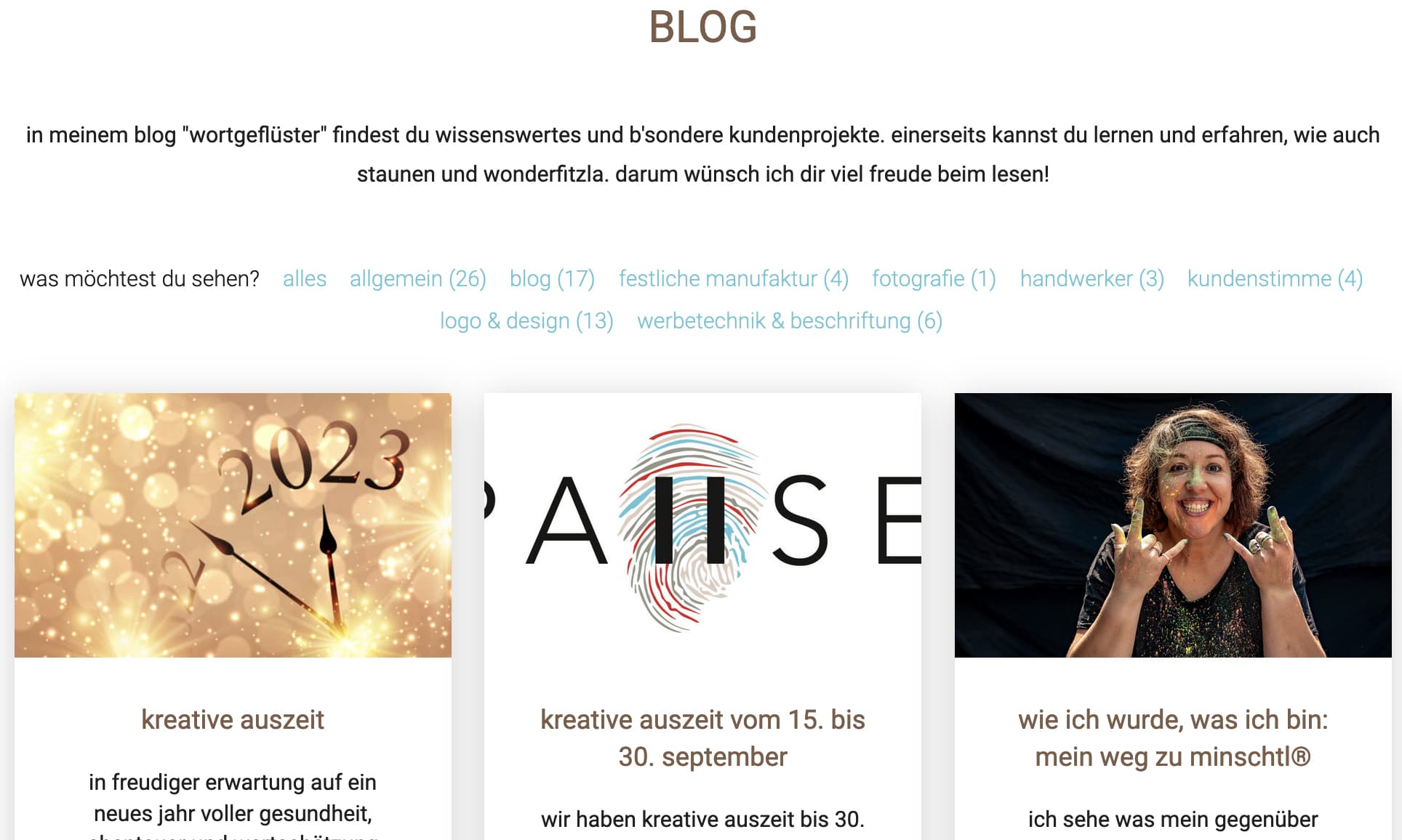 Einblick ins Kreativ-Business in der Fortbildung