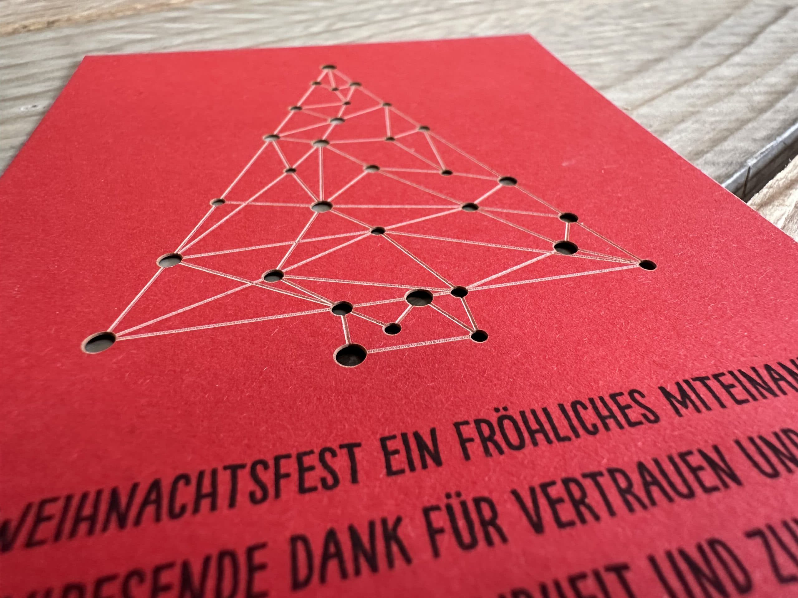Weihnachtskarte Firmen verbindet