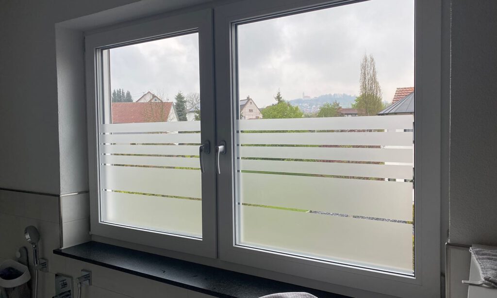 lichtdurchlässige Sichtschutzfolien badfenster