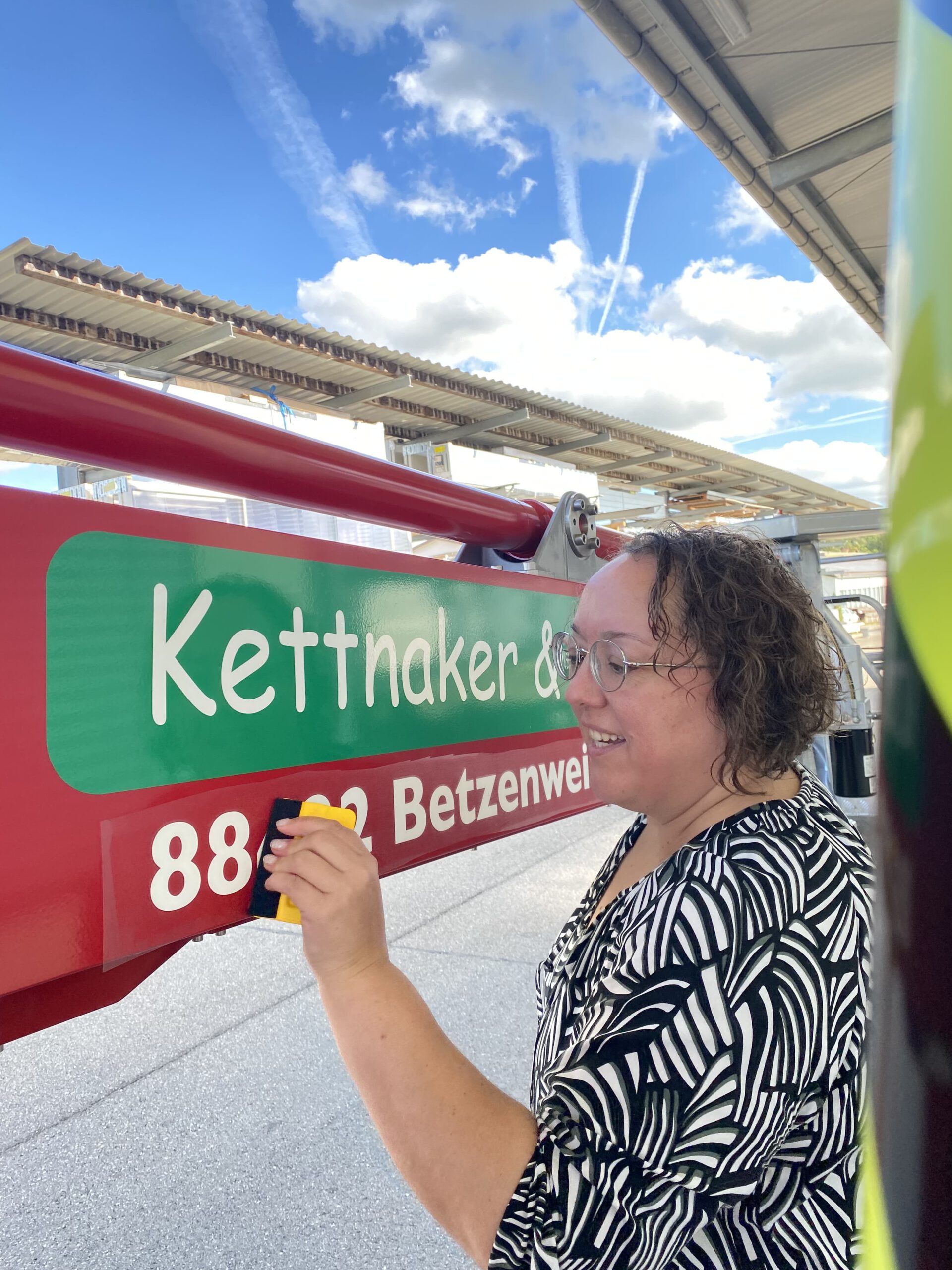 12 von 12 kreative projekte hebebühne beschriftung