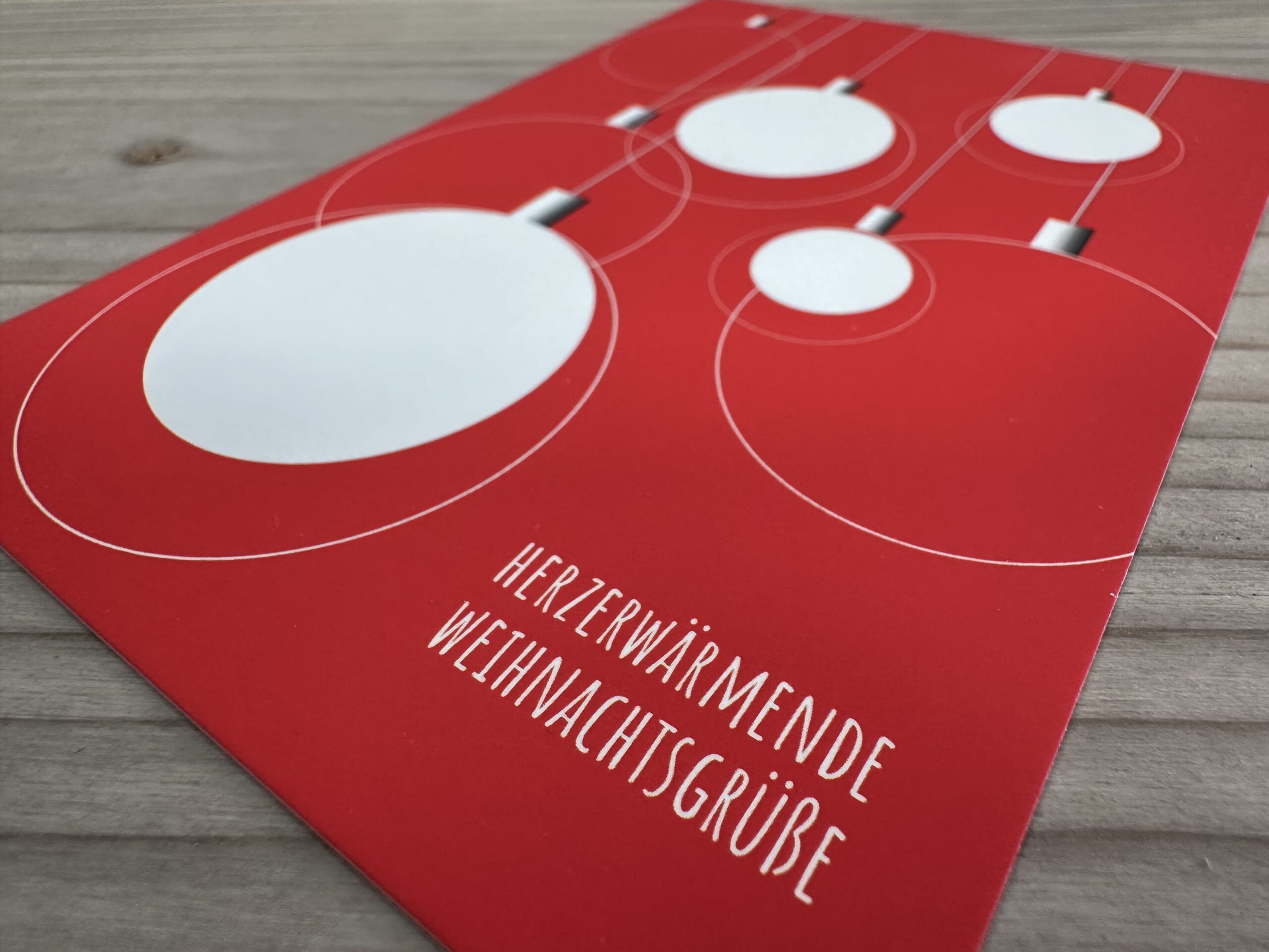 Weihnachtskarte Firmen Herzerwärmend