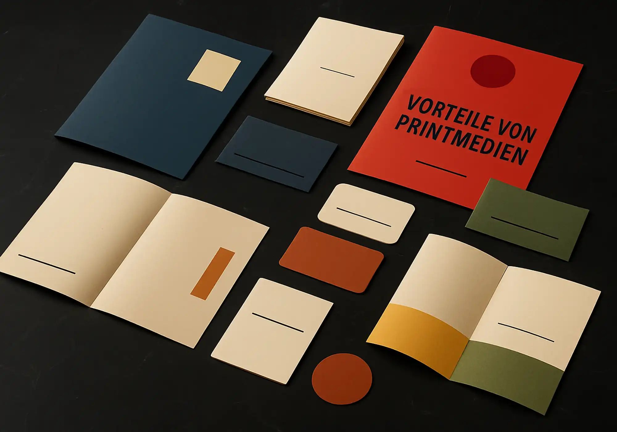 Vorteile von Printmedien in verschiedenen Formaten, Materialien, Größen und Farben