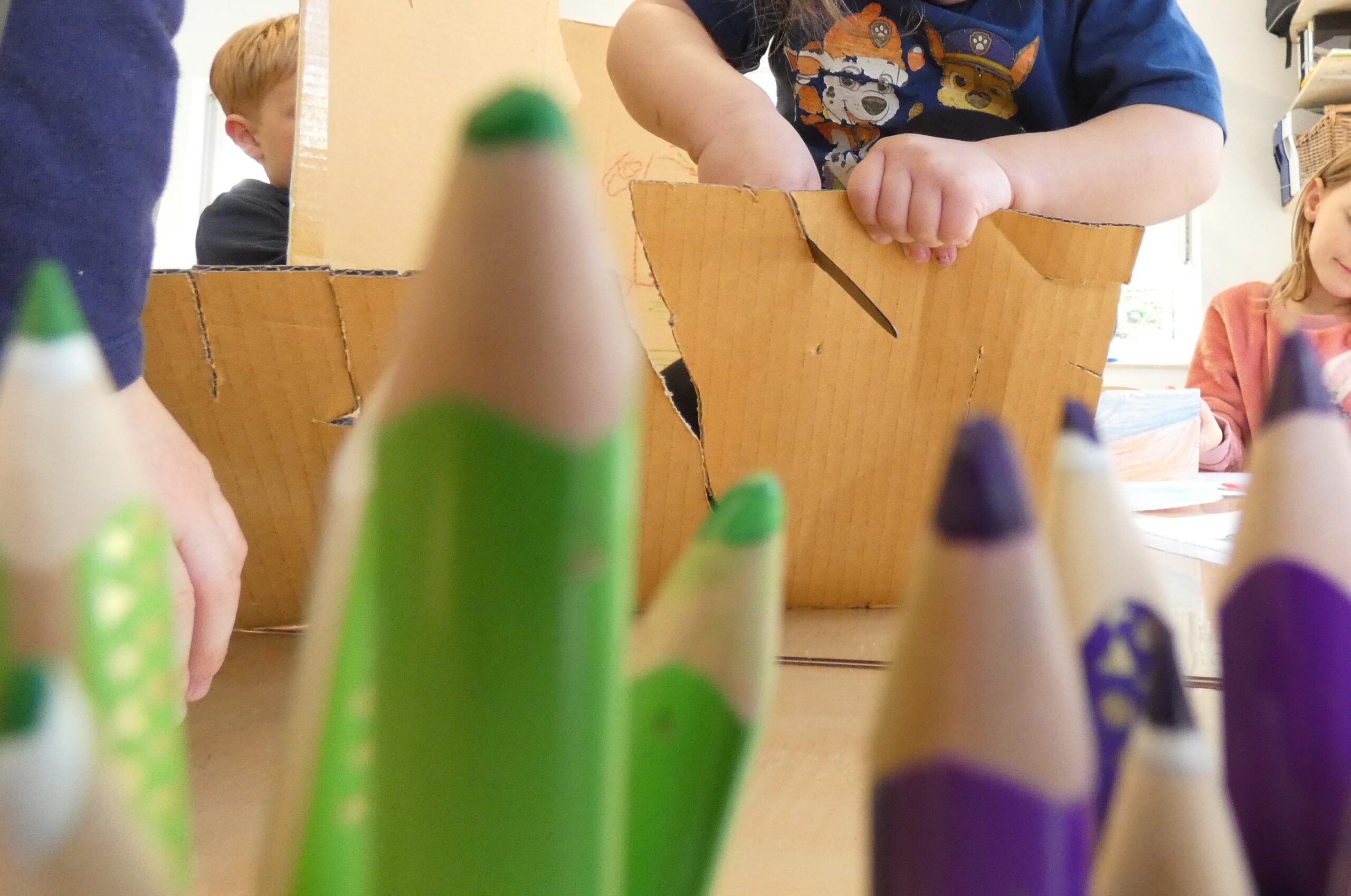 Vom Kindergarten zum Familienzentrum mit vielen Buntstiften