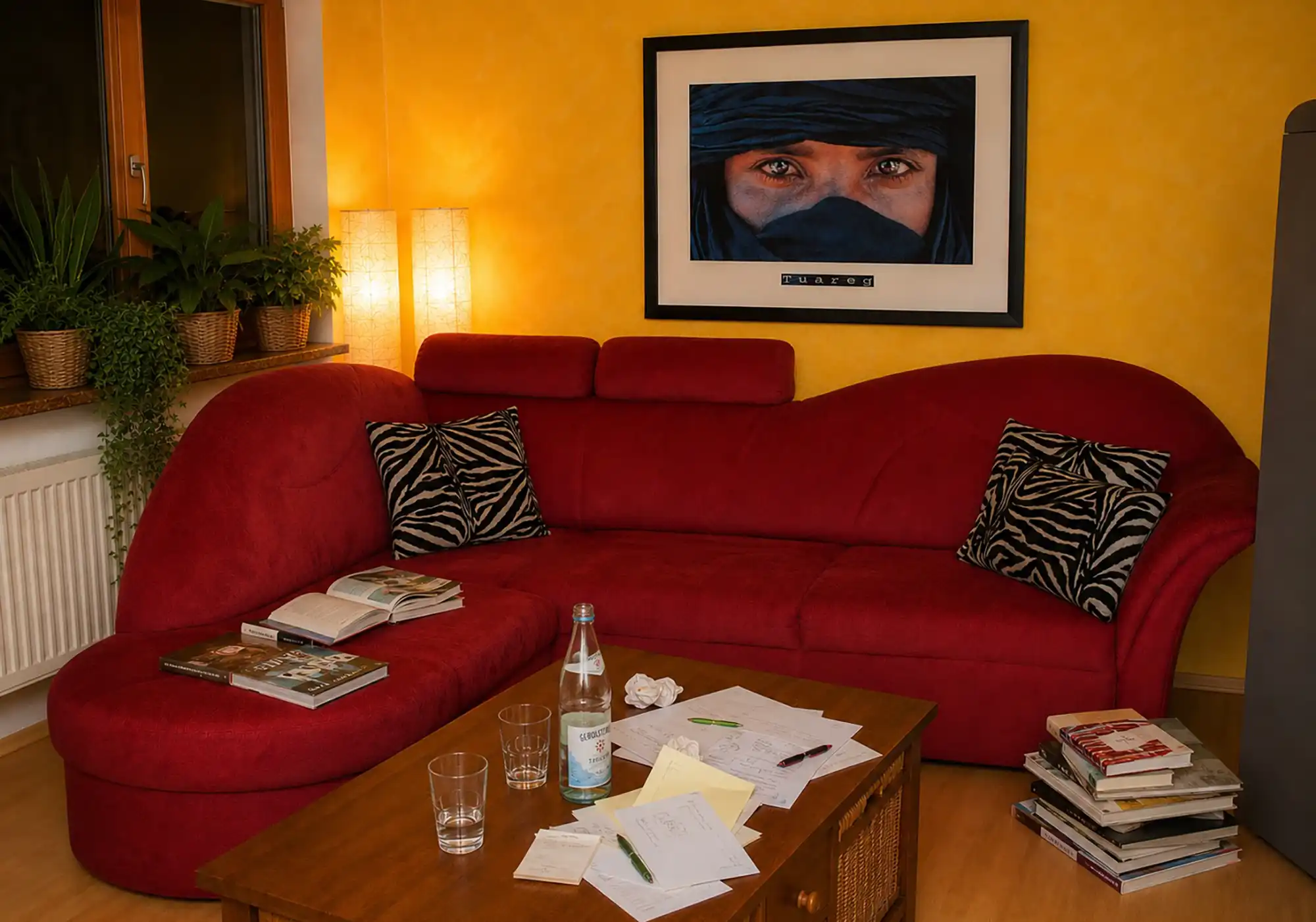 Rotes Sofa in meinem ideenreich mit klarem Wiedererkennungswert