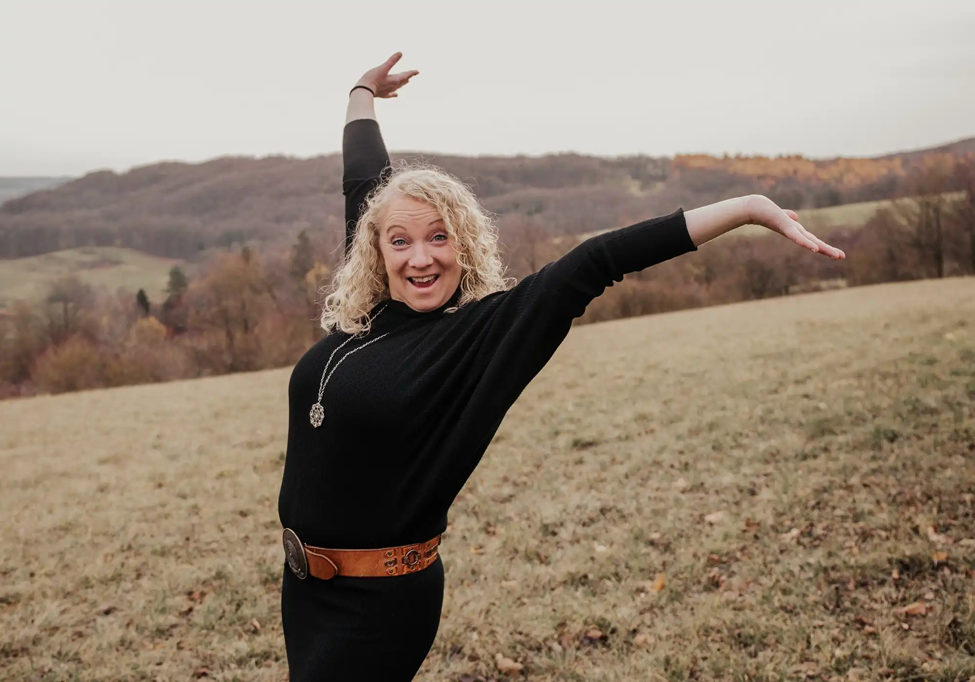 Katrin Hildesheim beim Fotoshooting